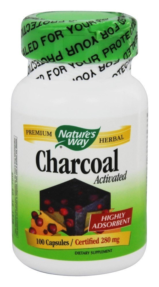Nature's Way Activated Charcoal Capsules, 100 Count