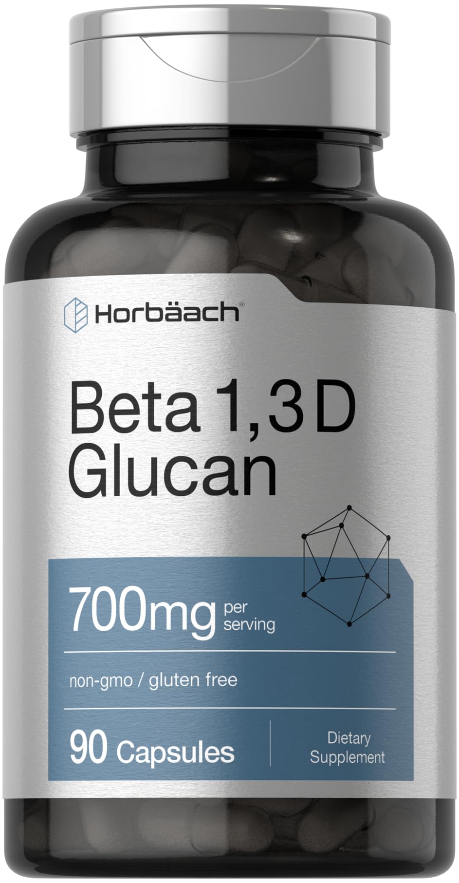 Horbäach Beta Glucan 1,3D 700 mg Capsule, 90 Count