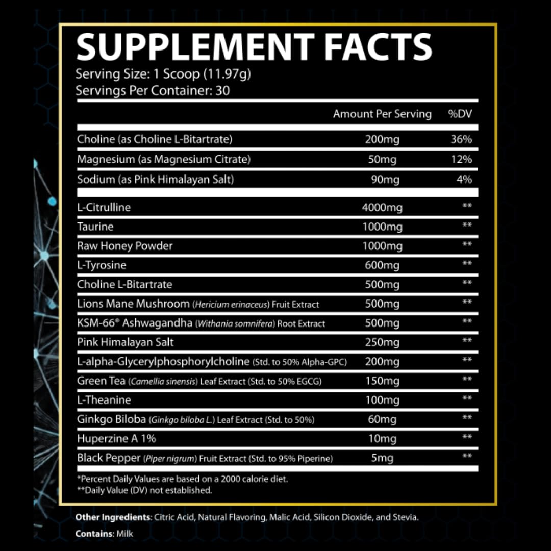 Push Supplements Daily Energy Pre-Workout for Jiu Jitsu Powder 12.66 Ounce