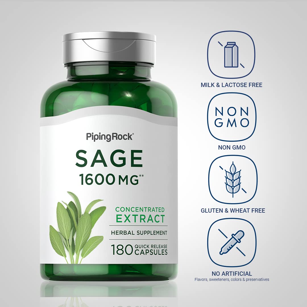 Piping Rock Sage Capsules 180