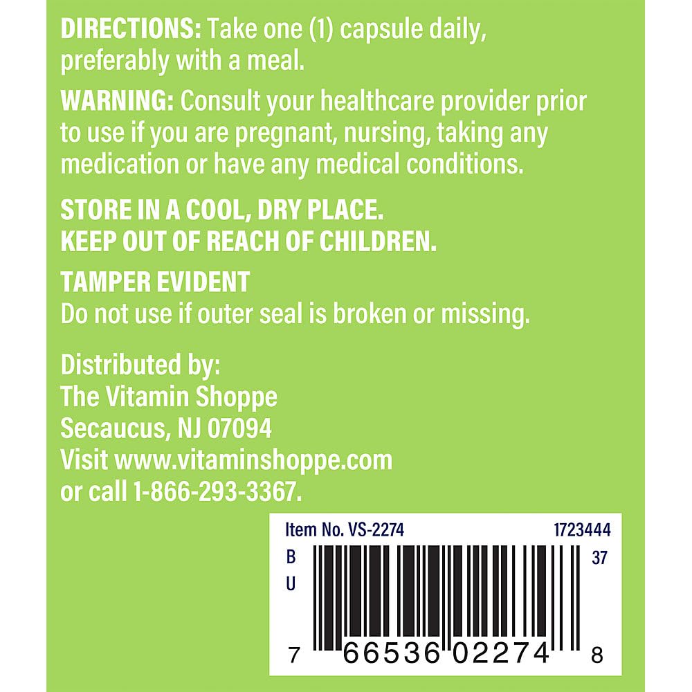 The Vitamin Shoppe Milk Thistle 300 MG - Liver Health Support, Detoxification & Antioxidant Protection Capsules, 200 Count