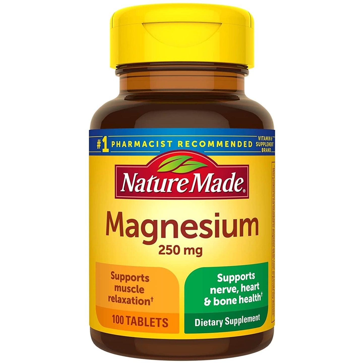 Nature Made Magnesium 250 mg Tablets, 100