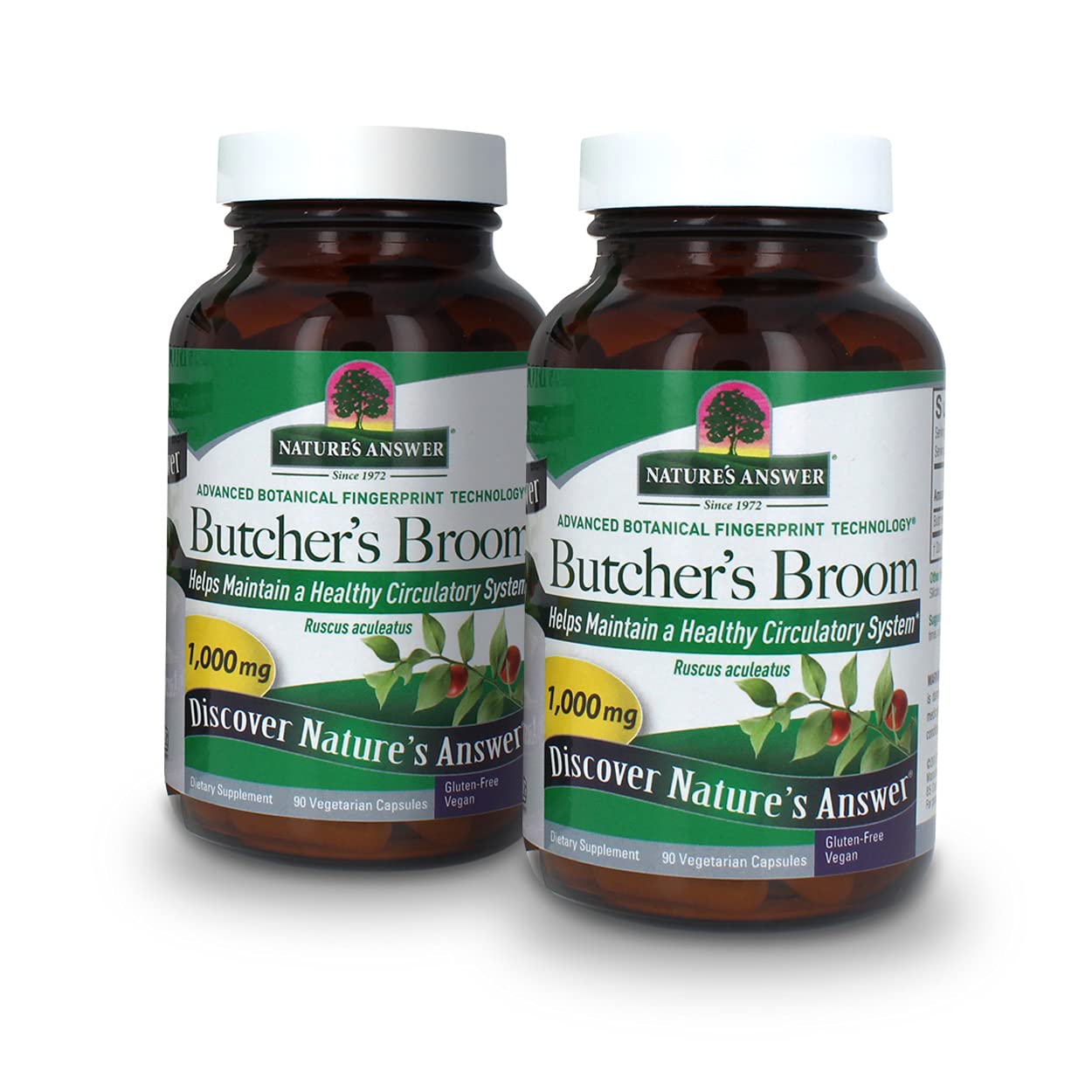 Nature's Answer Butcher's Broom Root Supplement Capsules 90 Count