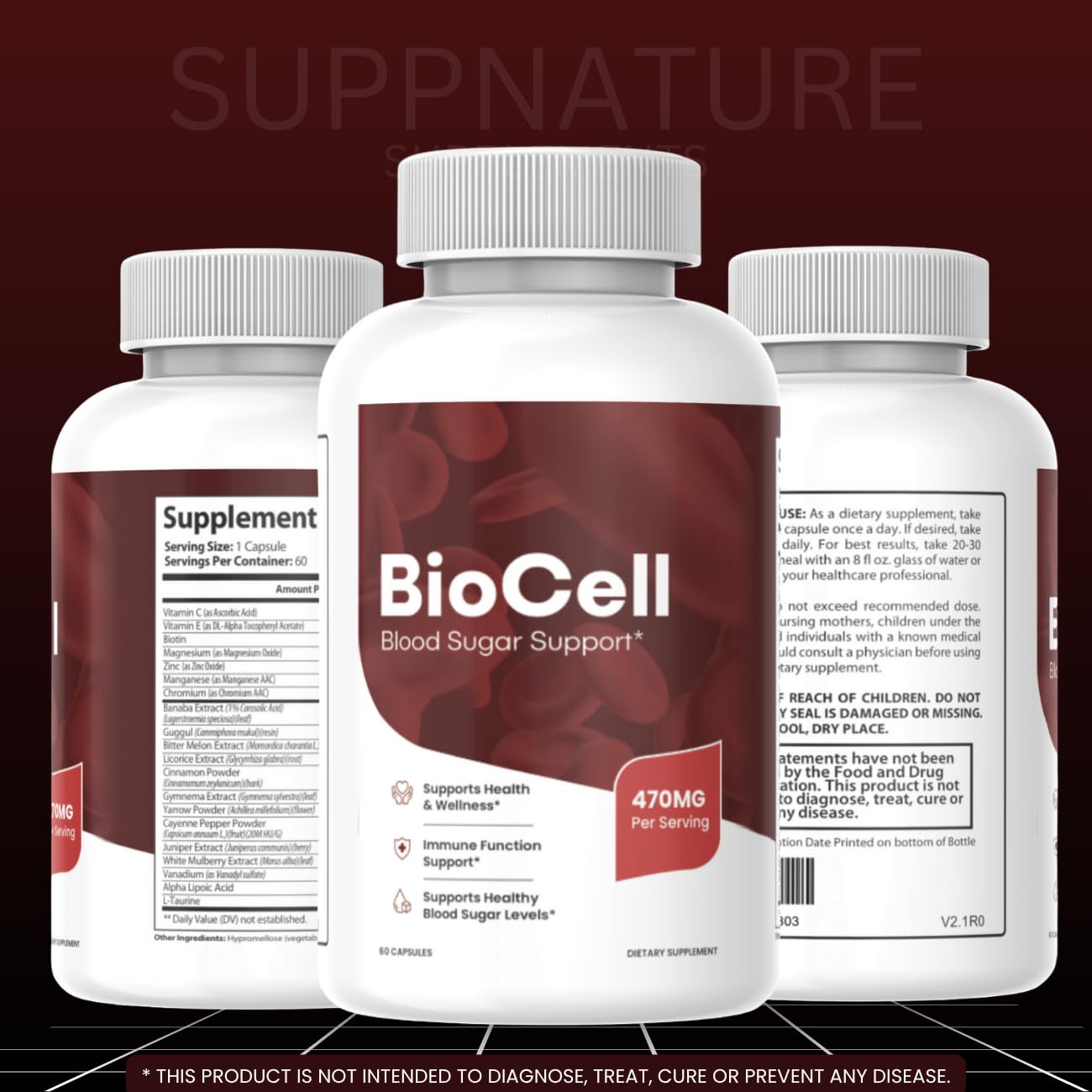 SuppNature Bio Cell Capsule 60 Capsules
