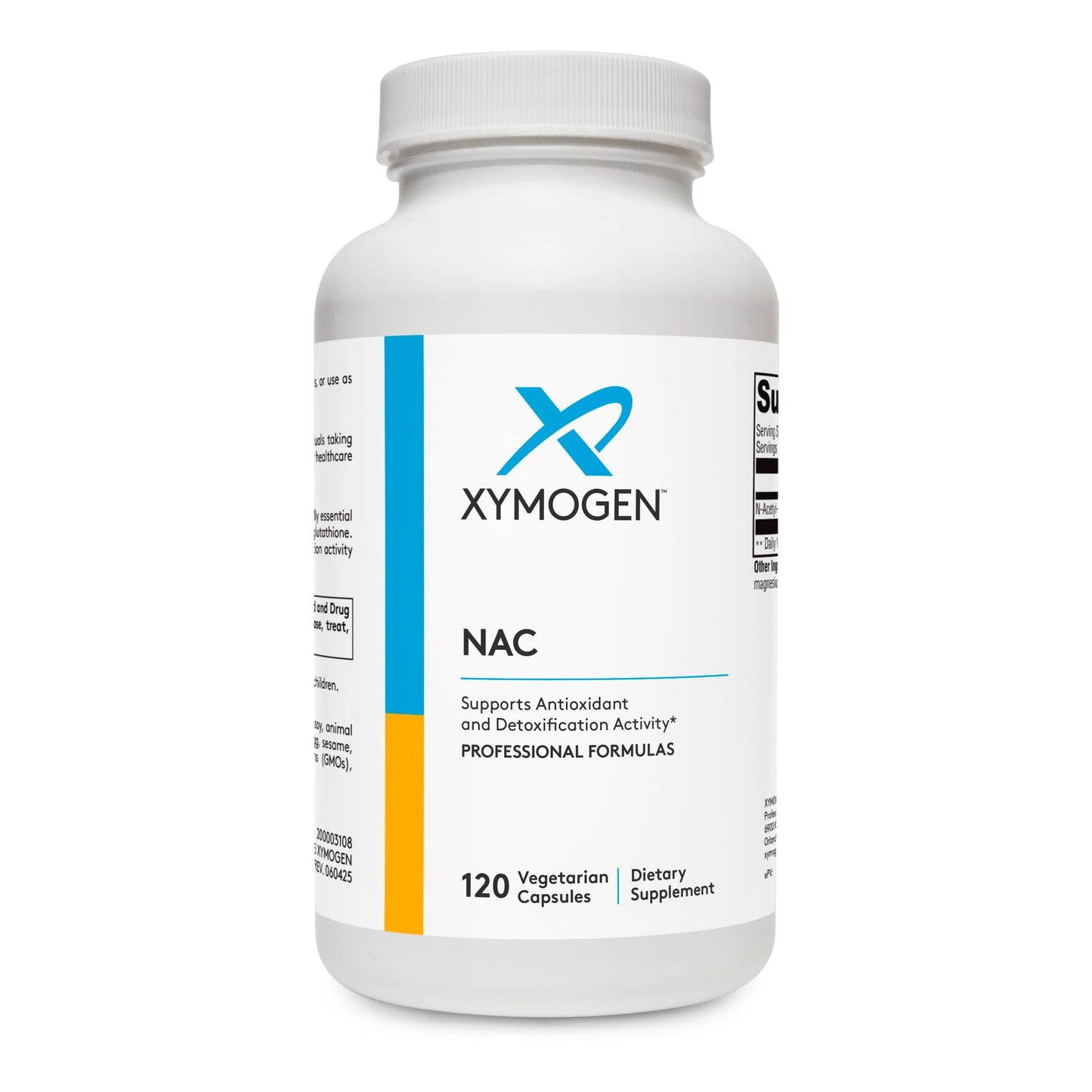 XYMOGEN N-Acetyl-Cysteine 1200 mg per Serving Capsule, 120 Capsules