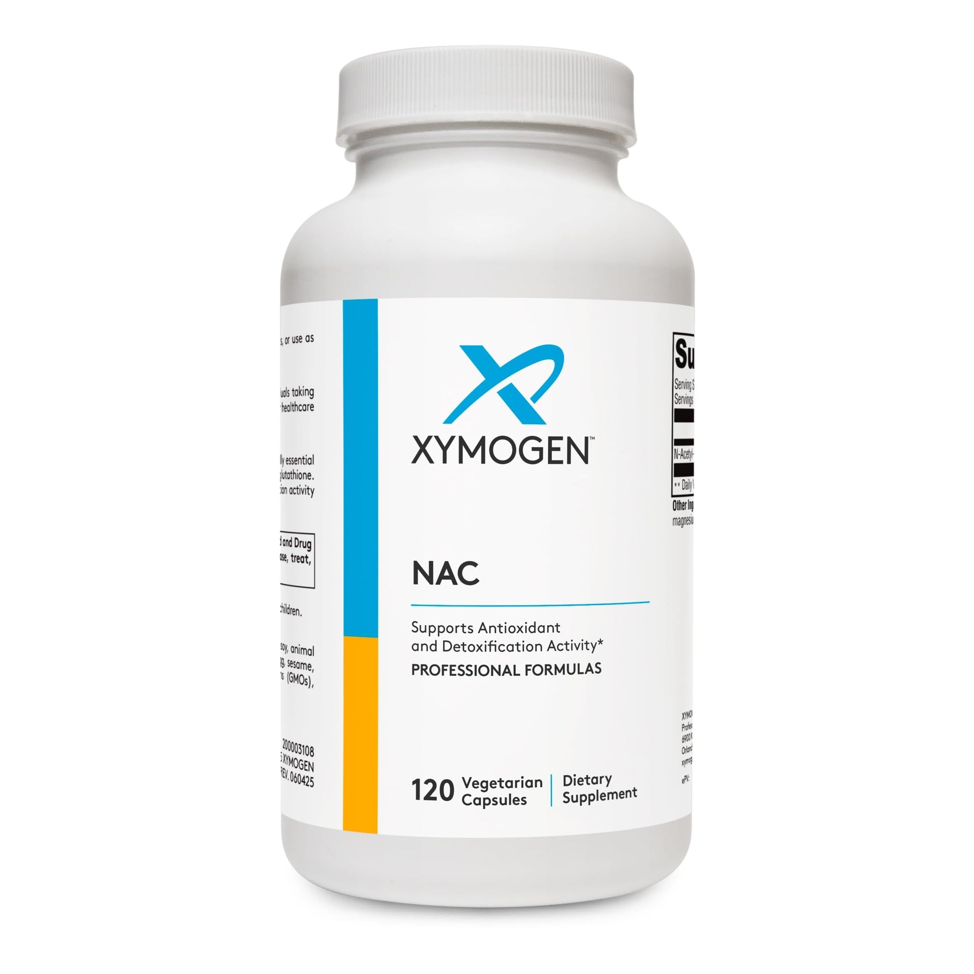 XYMOGEN N-Acetyl-Cysteine 1200 mg per Serving Capsule, 120 Capsules