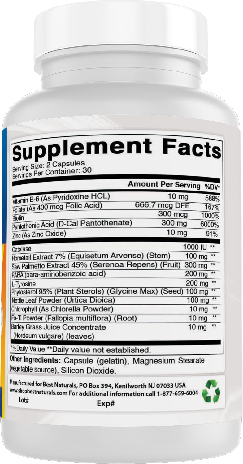 Best Naturals Anti Gray Hair Formula 120 Capsules