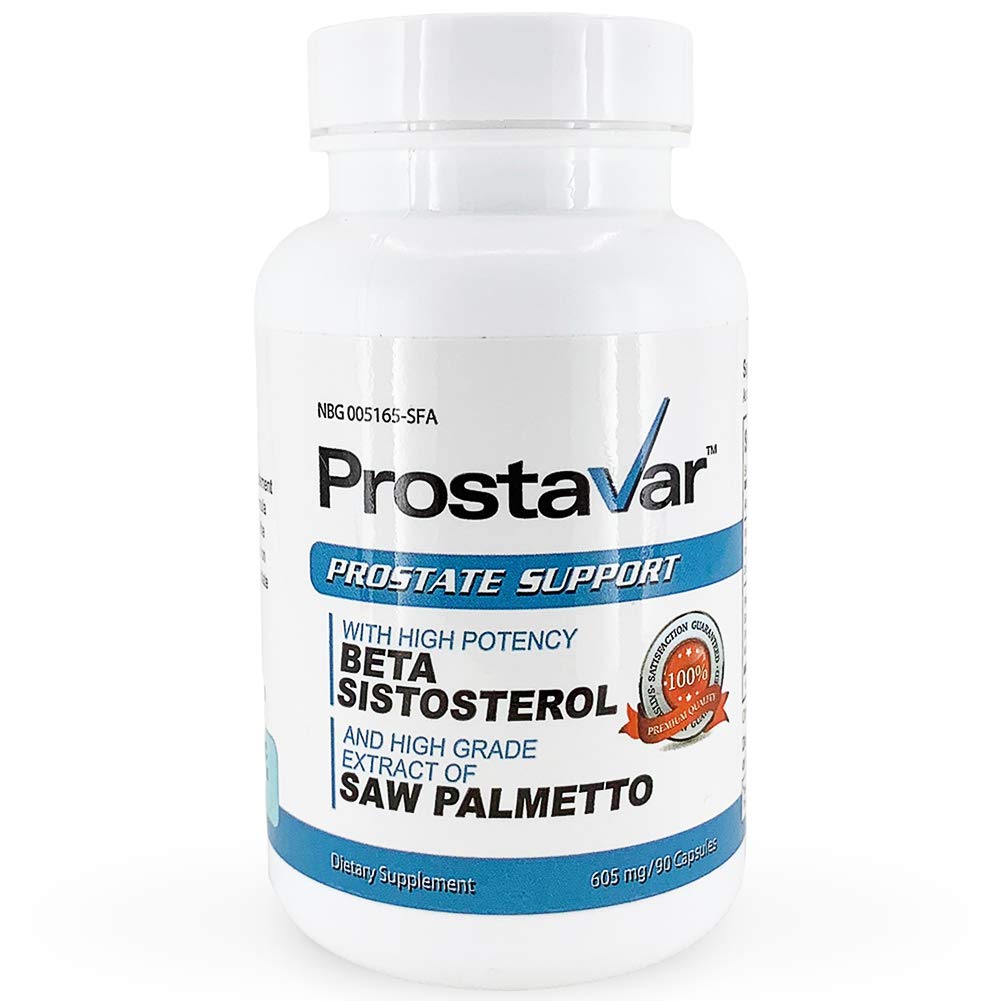 Prostavar Prostate Support with Saw Palmetto 605mg Capsules, 90 Count