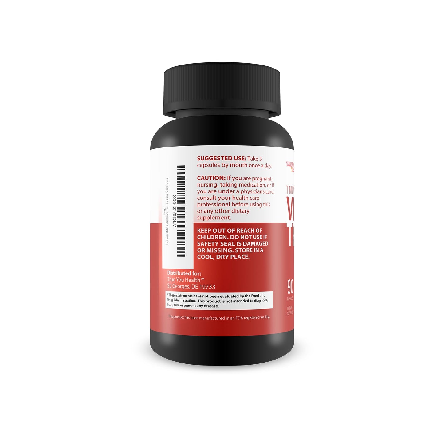 True You Health Tinnitus Vikz Trick Ear Ringing Remedy Capsules, 90 Count
