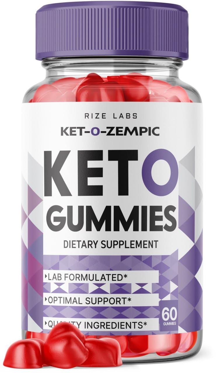rize labs Ket-O-Zempic Keto ACV Gummies for Advanced Weight Loss with Apple Cider Vinegar, 60 Gummies