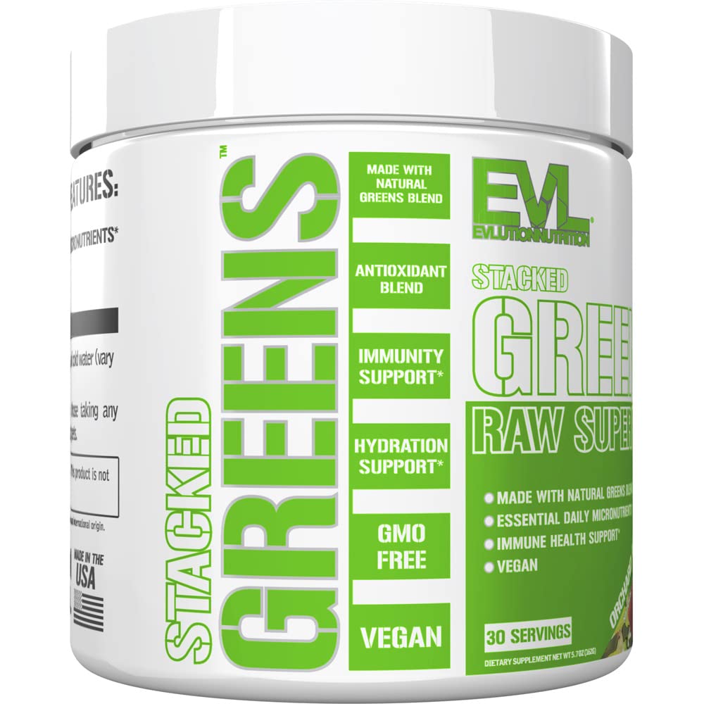 Evlution Stacked Greens Raw Superfood Powder 5.7 oz