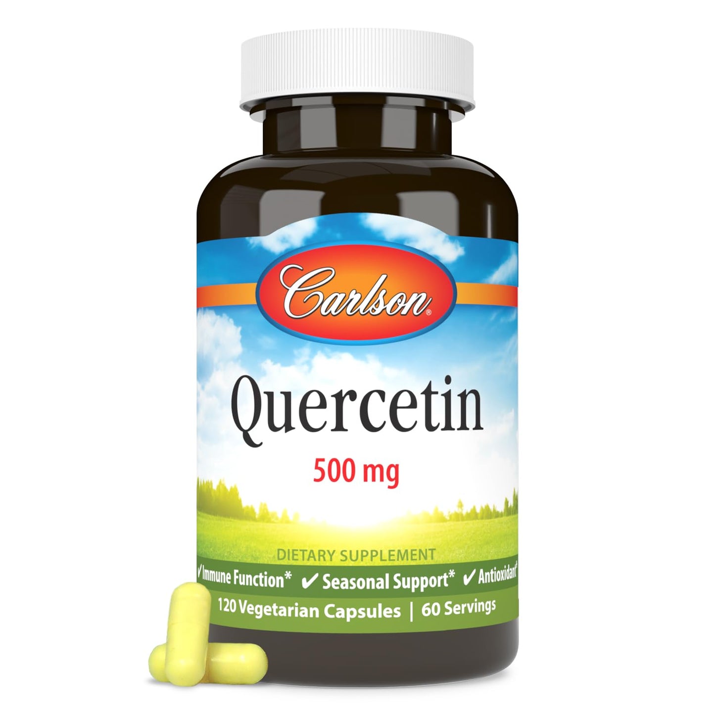 Carlson Quercetin 500 mg Capsules, 120 Count