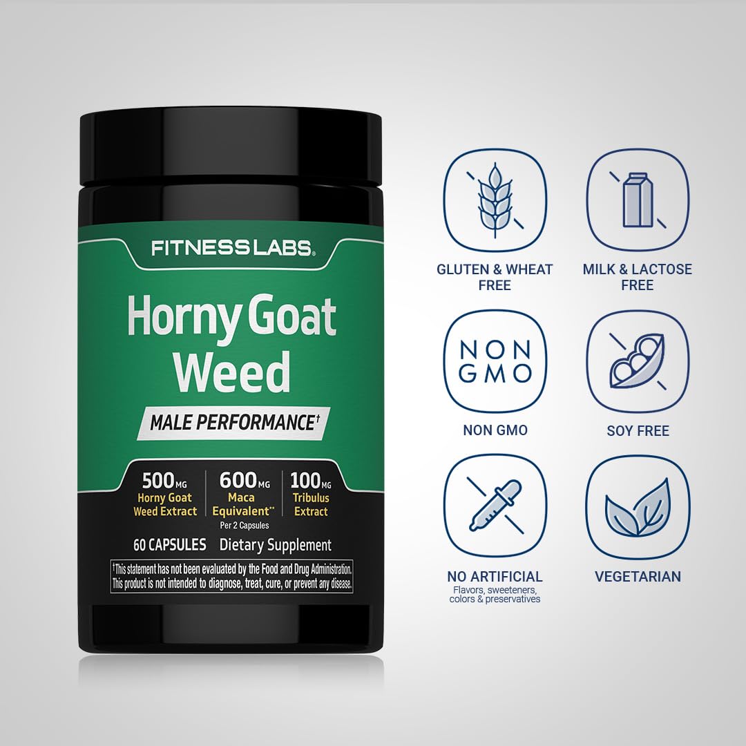 Piping Rock Horny Goat Weed Complex Capsules, 60 Count