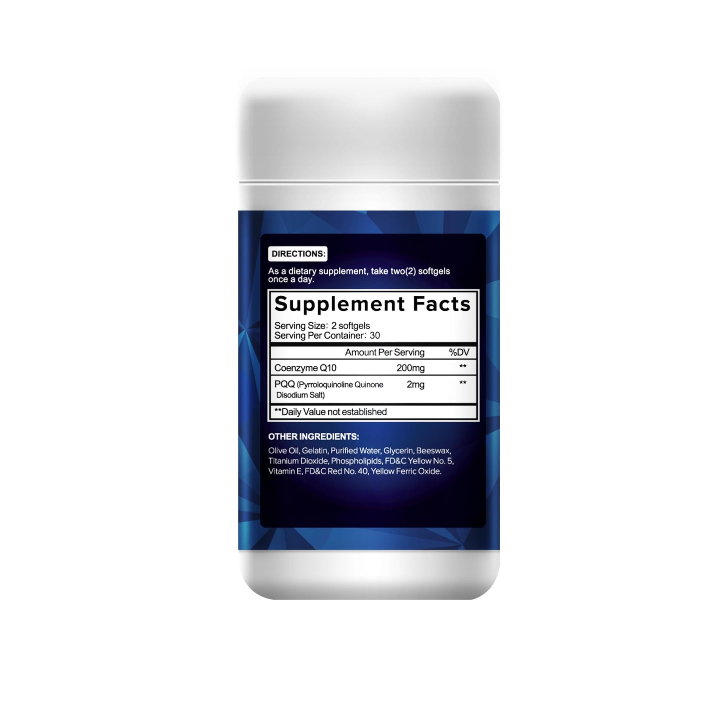Sapphire CoQ10 with PQQ 200mg Softgels, 60 Count