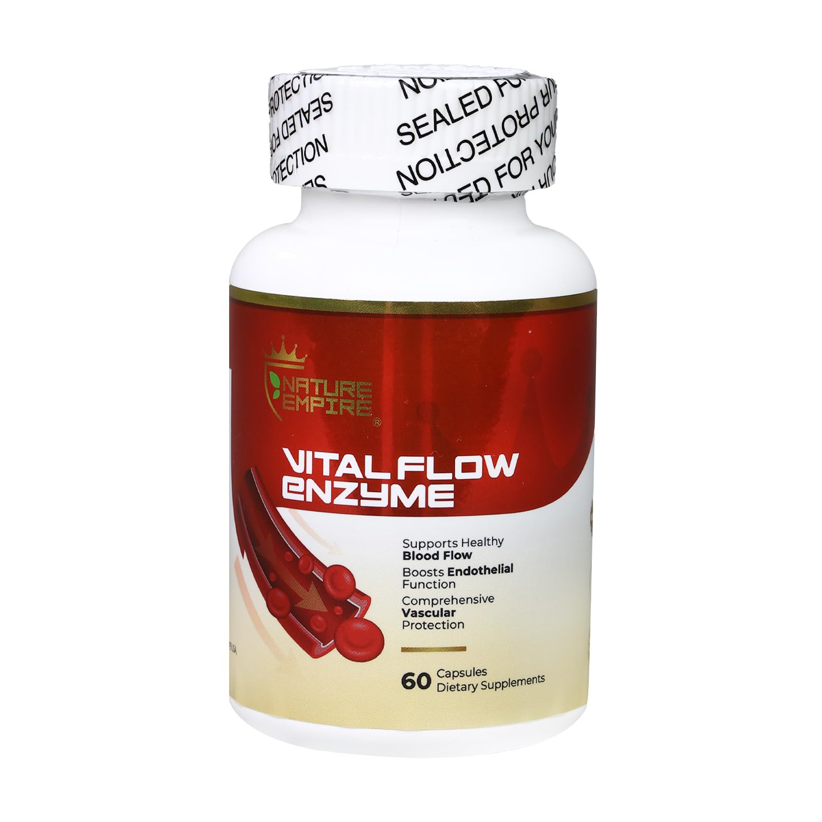 NATUREMPIRE Nattokinase Supplement 4000 FU Per Serving, Capsule, 60 Capsules