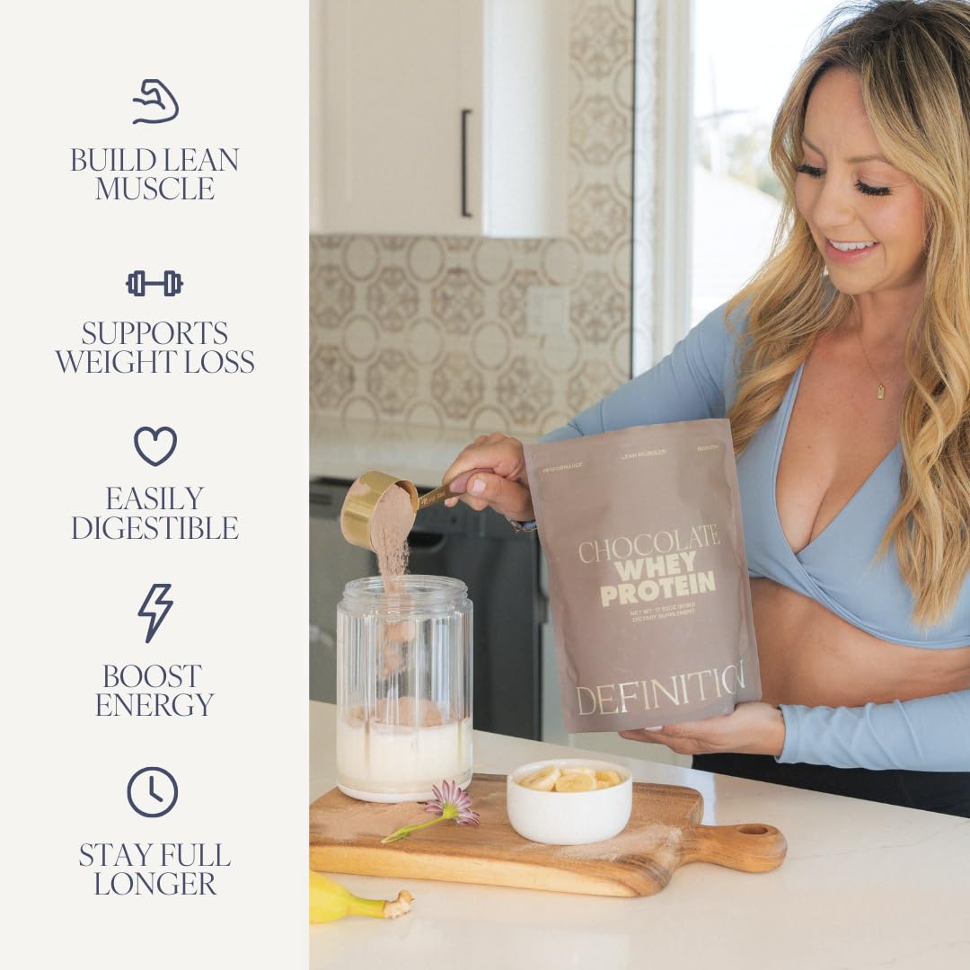 Barre Definition Whey Protein Isolate for Women Powder Chocolate 17.92 oz
