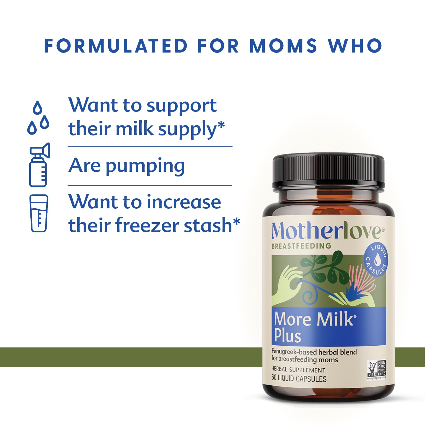 Motherlove More Milk Plus Liquid Capsule 60