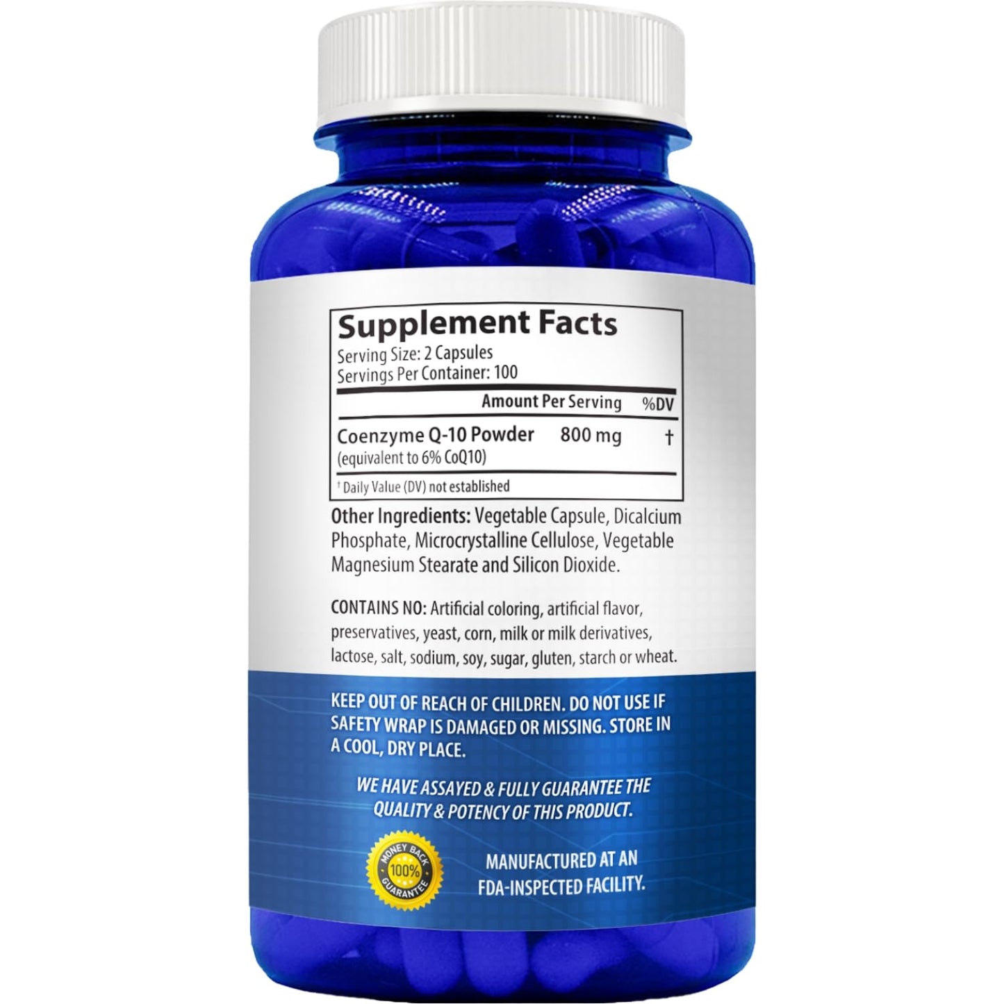 NasaBeahava CoQ10 800mg Capsules, 200 Count