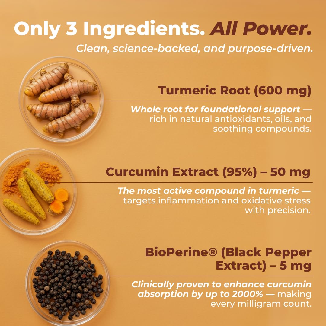 Vital Nutritive Turmeric Curcumin Supplement Capsules 60 Count