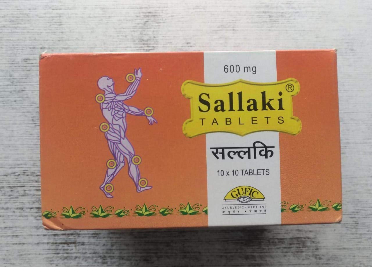 Generic Gufic Sallaki Tablets 600 mg, Pack of 3, Orange