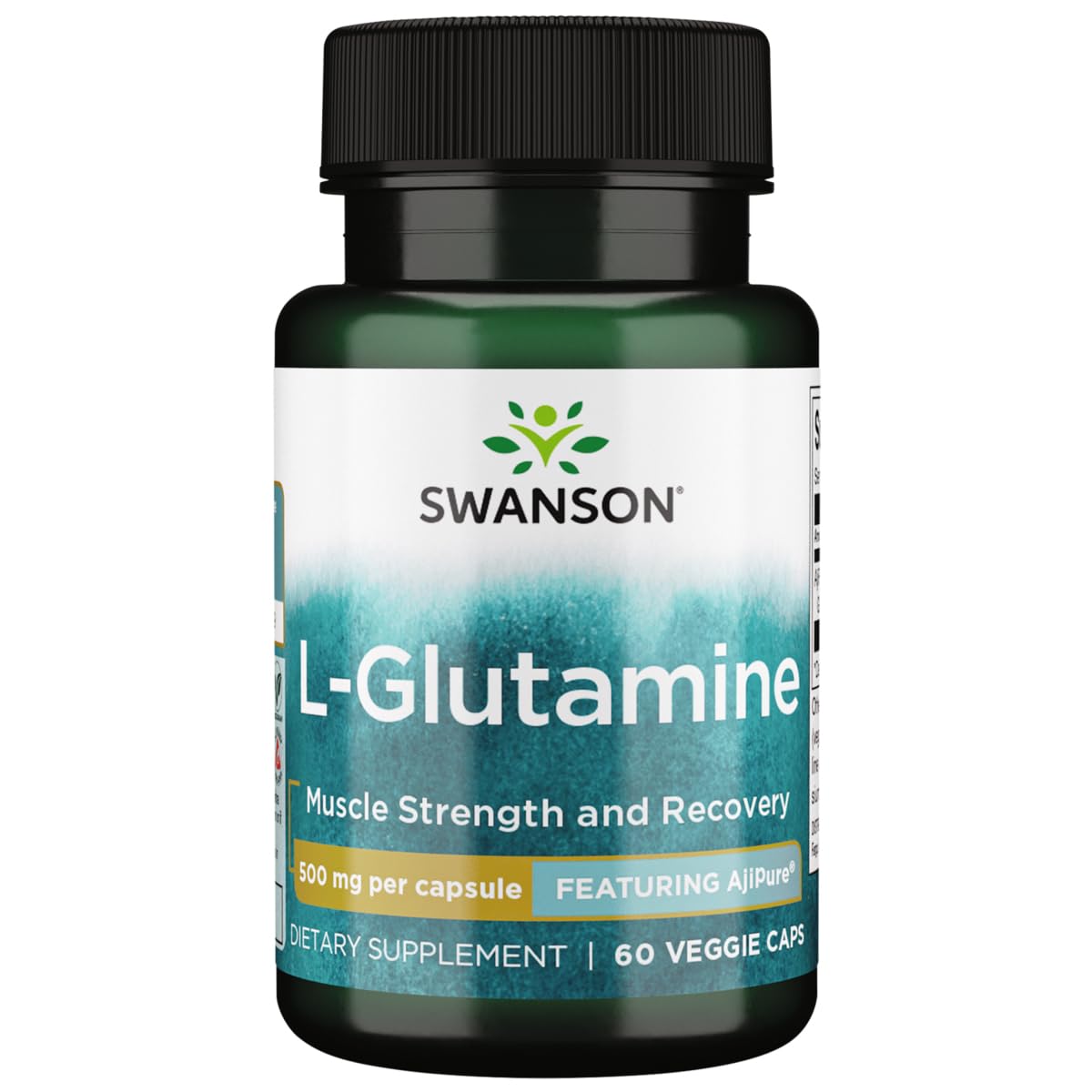 Swanson Amino Acid Ajipure L-Glutamine Capsule 60 Count