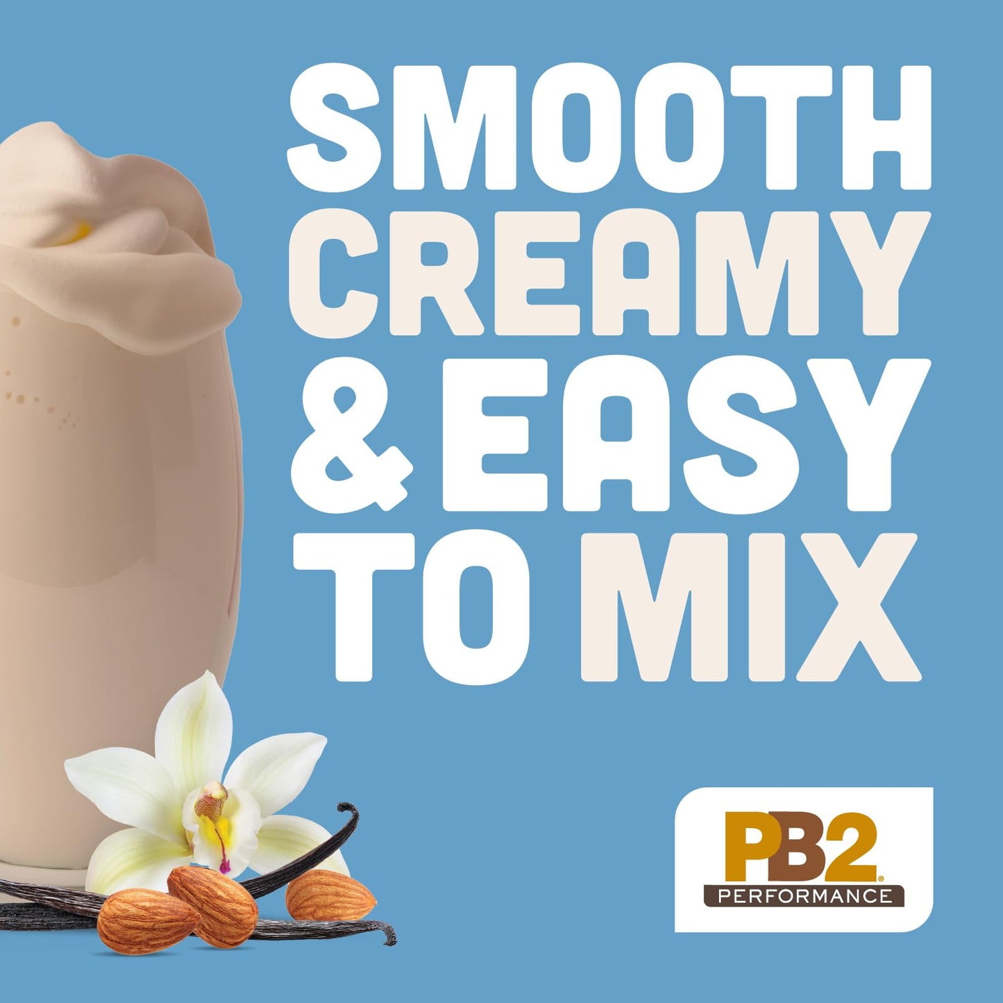 PB2 Performance Almond Plant Based Vegan Protein Powder, 16 Servings