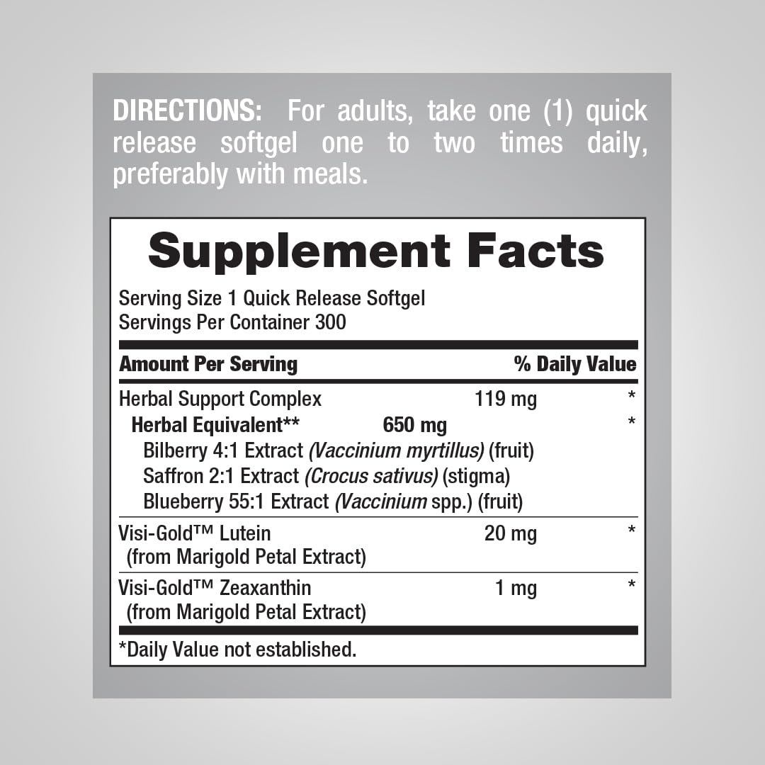 Piping Rock Eye Health Complex Softgels 300