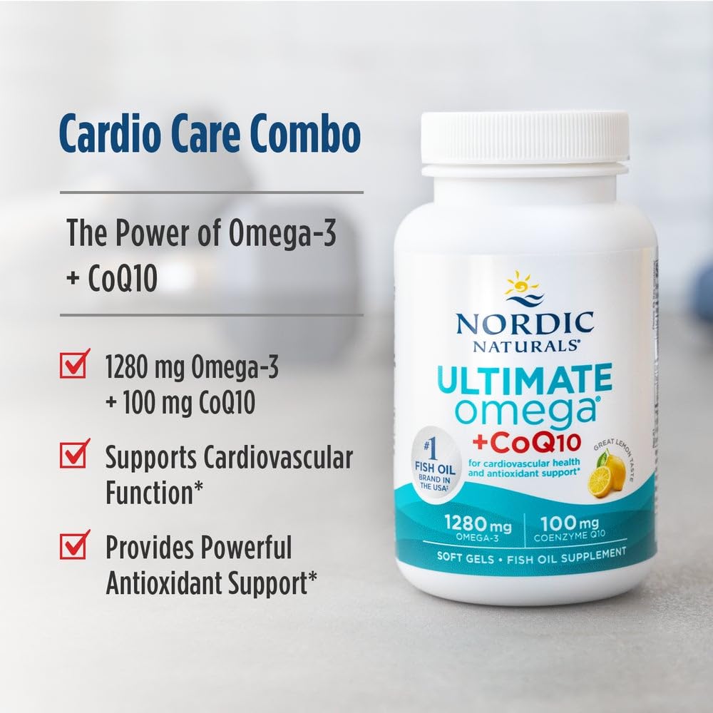 Nordic Naturals Ultimate Omega + CoQ10 Capsule 60 Count