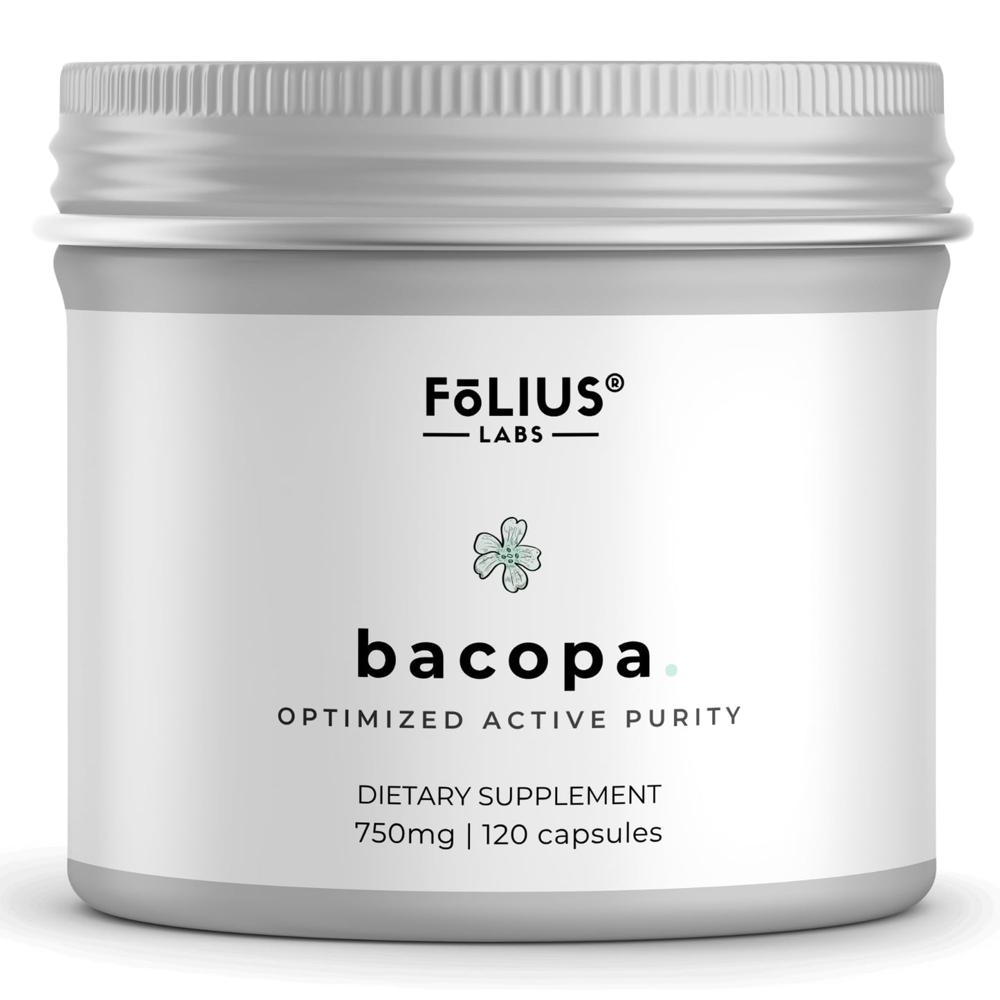 FOLIUS LABS Bacopa Monnieri Capsules 750mg – 120 Capsules