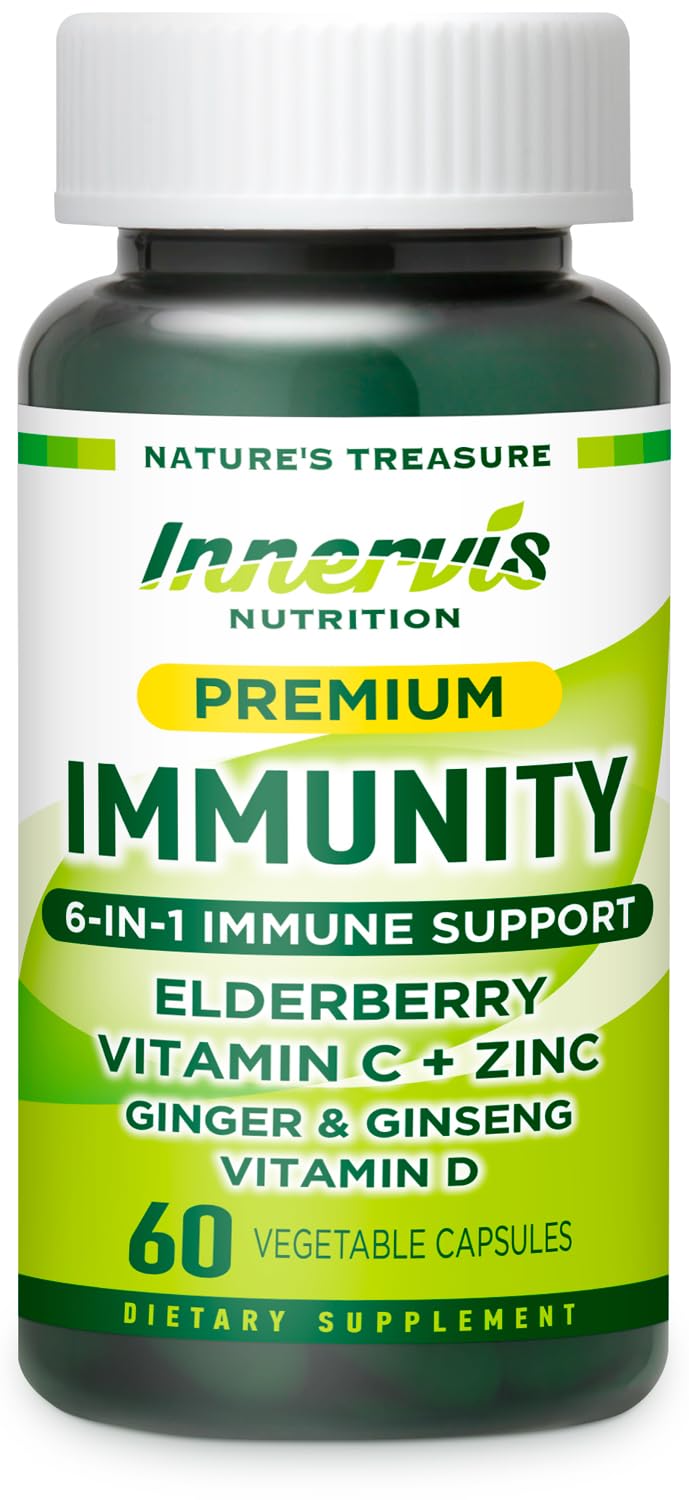 INNERVISNUTRITION Immune Support 6-in-1 Capsules, 60 Count