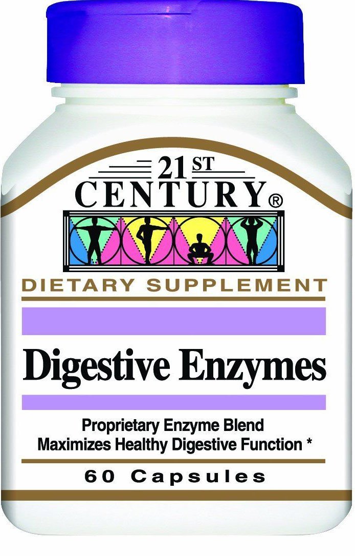 21st Century Digestive Enzymes Proprietary Enzyme Blend Capsule 60