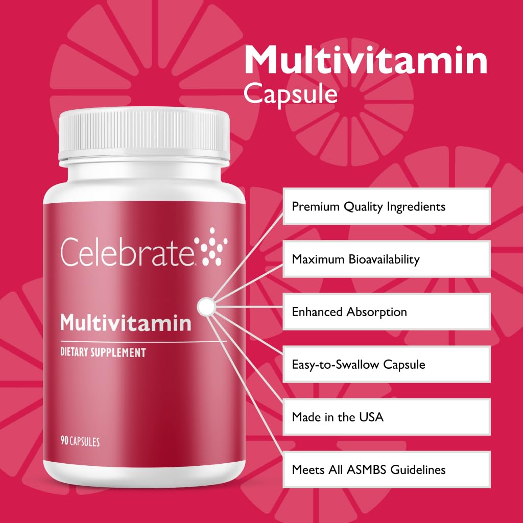 Celebrate Bariatric Supplements Bariatric Multivitamin Iron Free Capsule, 90 Capsules