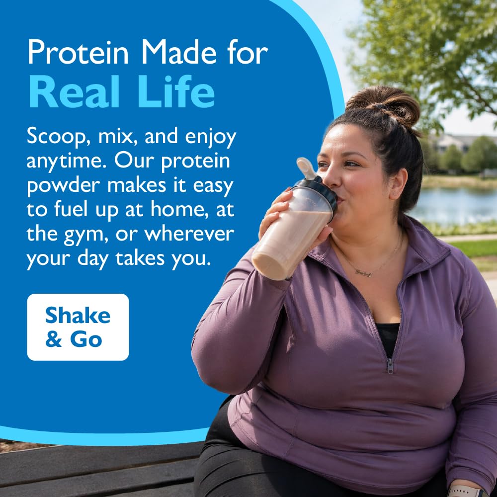 Celebrate Bariatric Supplements Rebuild Protein Powder with Probiotics & Prebiotics, 20g Whey Isolate Protein, High Fiber, Iced Macchiato, 15 Servings