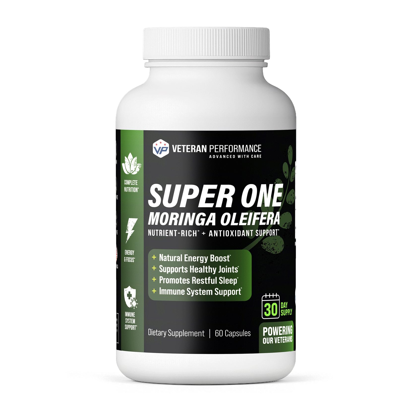 Veteran Performance Super One Moringa Oleifera Capsules, 60 Count