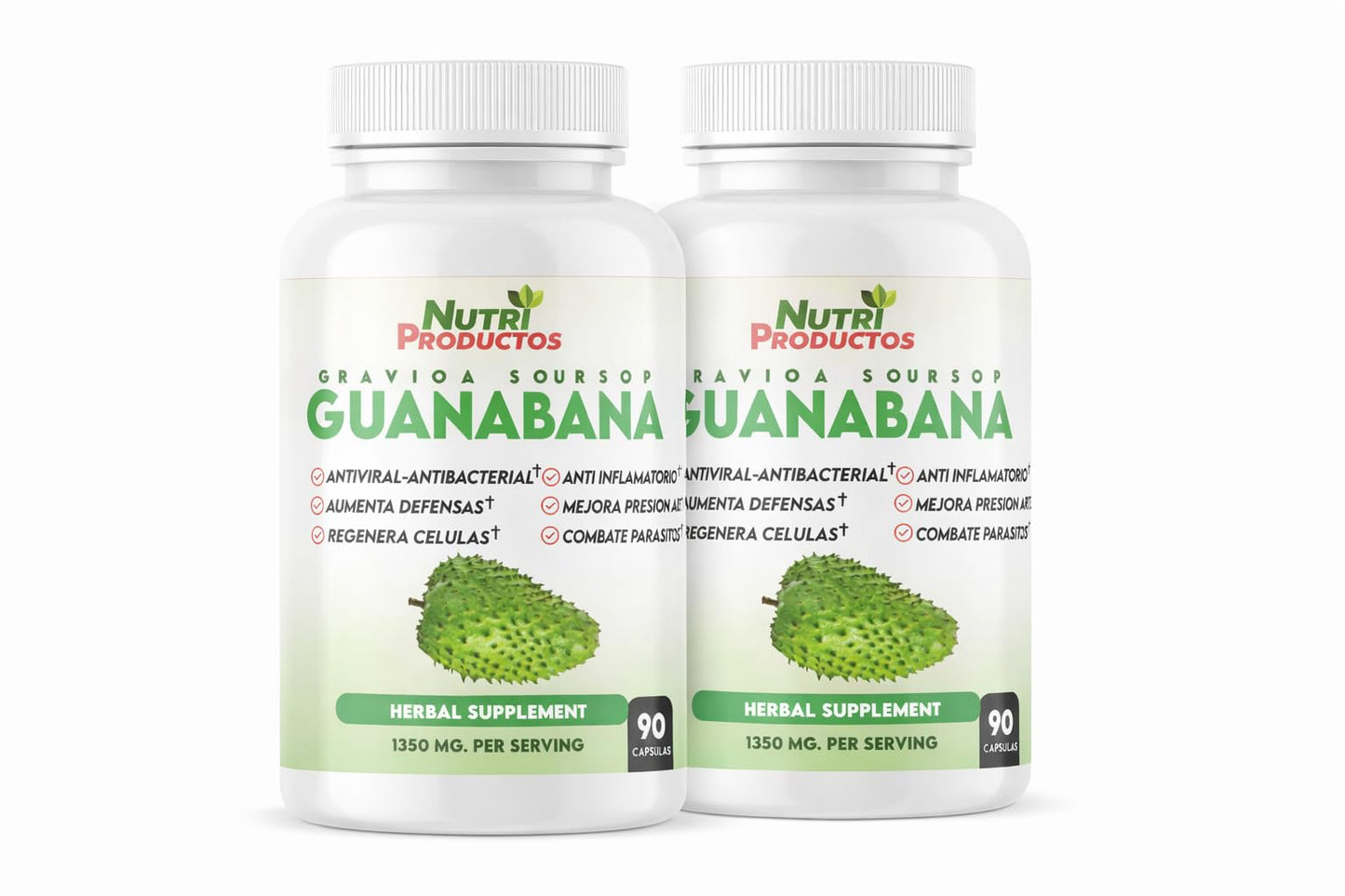 Nutrisalud Products Guanabana Capsules Extra Potent 1350mg per Serving, 180 Capsules