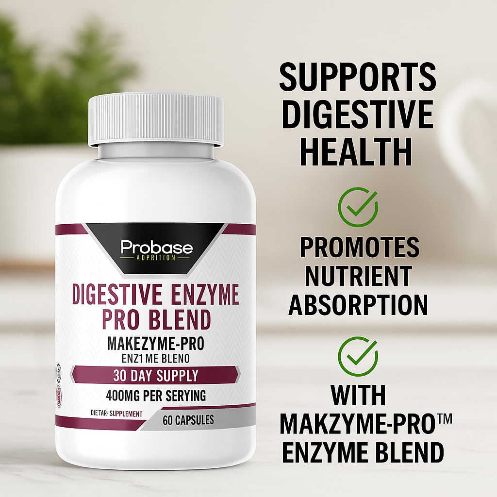 Probase Nutrition Digestive Enzyme Pro Blend 60 Capsules