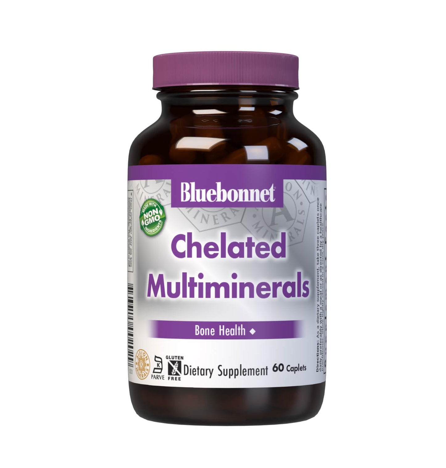 BlueBonnet High Potency Chelated Multiminerals, Albion Chelated Minerals Tablets, 60 Count