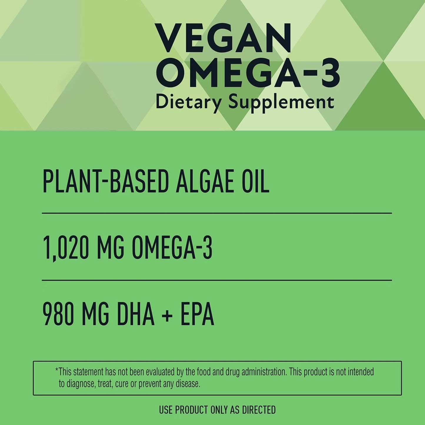 Generic Vegan Omega-3 Softgels 150 Count