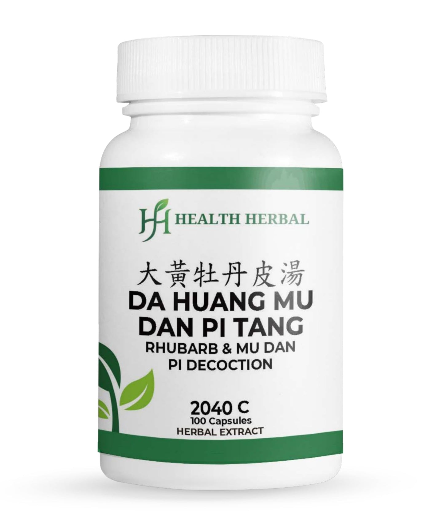 Health Herbal Da Huang Mu Dan Pi Tang/Rhubarb & Mu Dan Pi Decoction Capsules, 100 Capsules