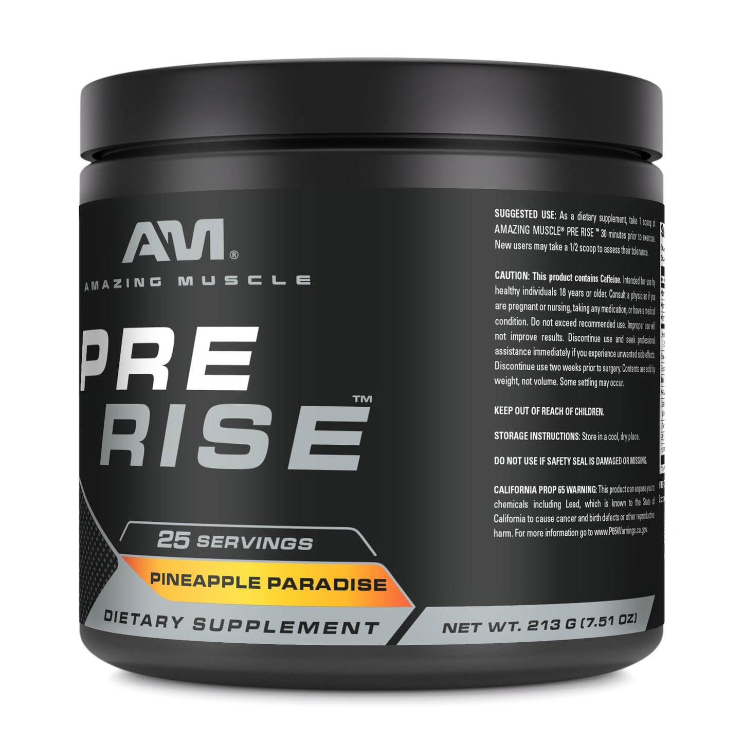 Amazing Muscle Pre Rise Pre-Workout Powder 1 Ounce