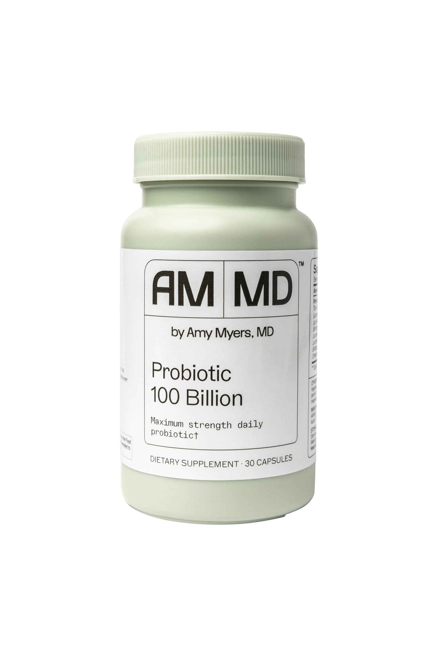 Amy Myers MD Probiotic Capsules 100 Billion - Maximum Strength Daily Probiotic - Gastrointestinal Health Supplement - Digestion & Immune Support, 30 Count
