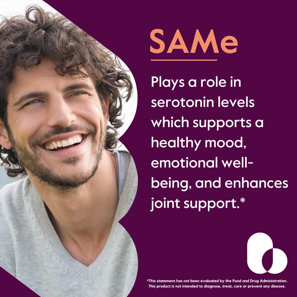 BESTVITE SAM-e 200mg Stabilized Capsules, 60 Count