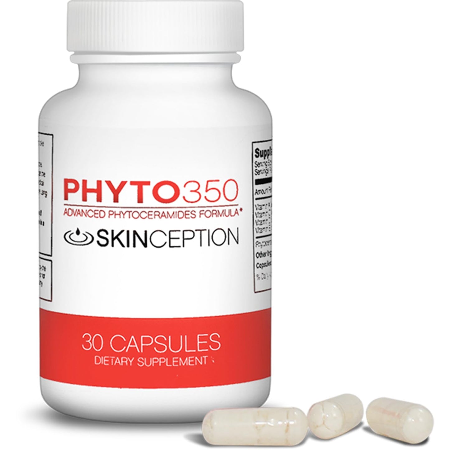 Skinception Phyto350 Advanced Phytoceramides Formula Capsules, 30 Count