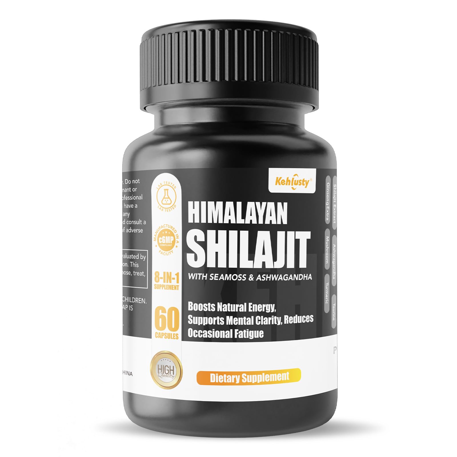 KEHLUSTY Shilajit Capsules, 60 Count