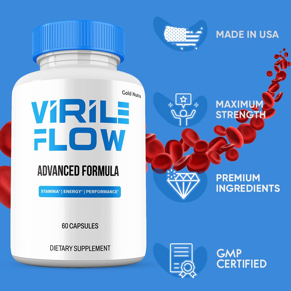 Gold Nutra Virile Flow Capsules, 3 Pack