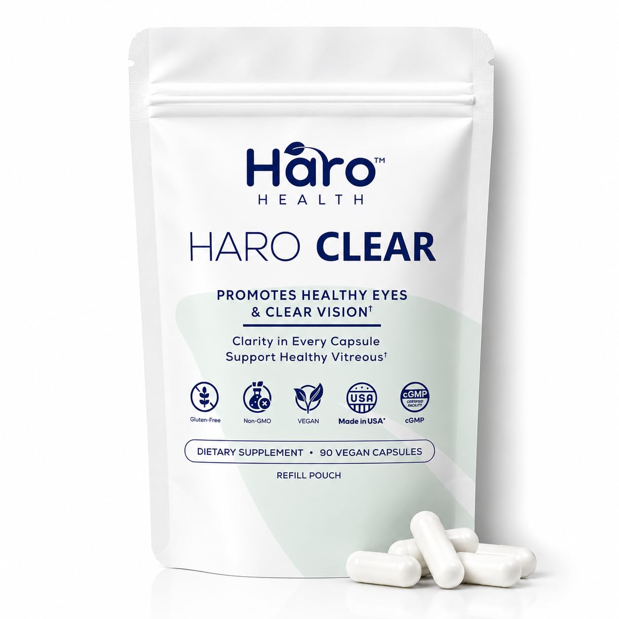 Haro Health Clear Eye Vitamins with Lutein & Zeaxanthin Capsules, 90 Capsules