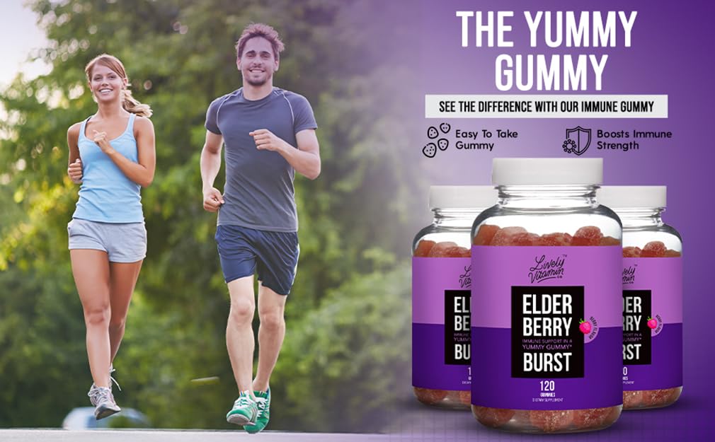 LIVELY VITAMIN CO Elderberry Burst Gummies, 120 Count