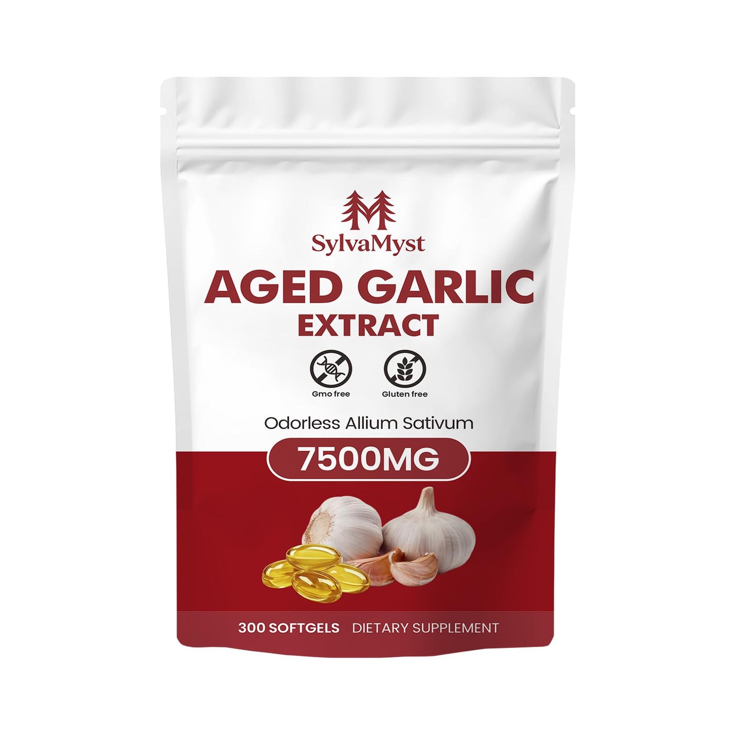 SylvaMyst Aged Garlic Extract Softgels 300 Count