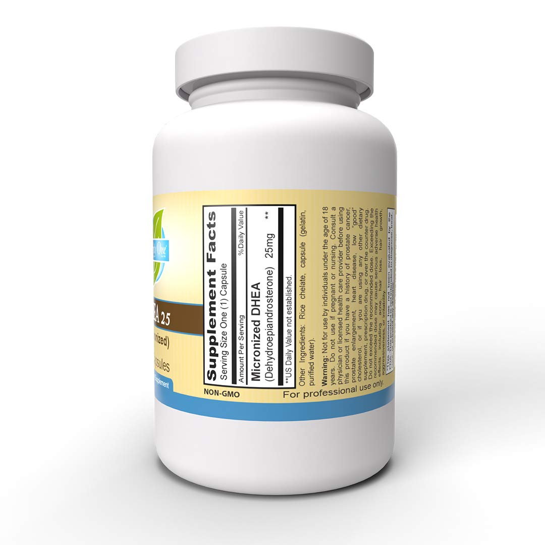 Priority One DHEA 25mg Capsule, 90 Count
