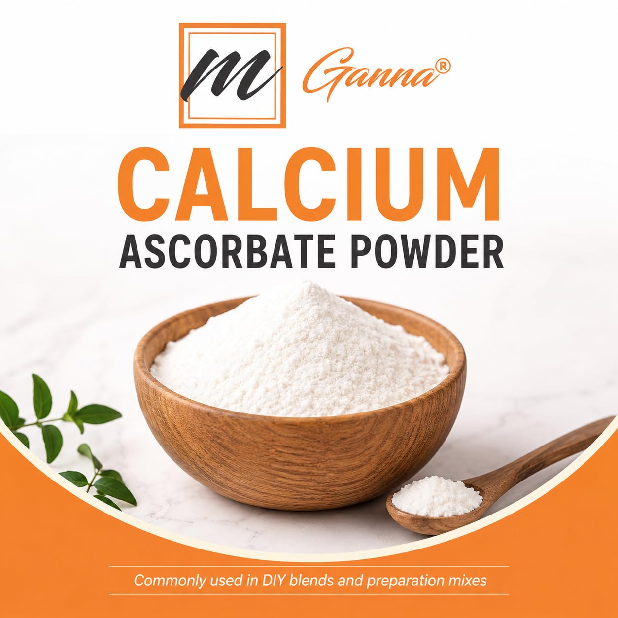 mGanna Calcium Ascorbate Powder, 8 oz